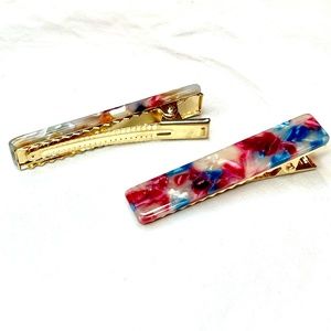 🔴NEW Pair of Unique Barrette Clips